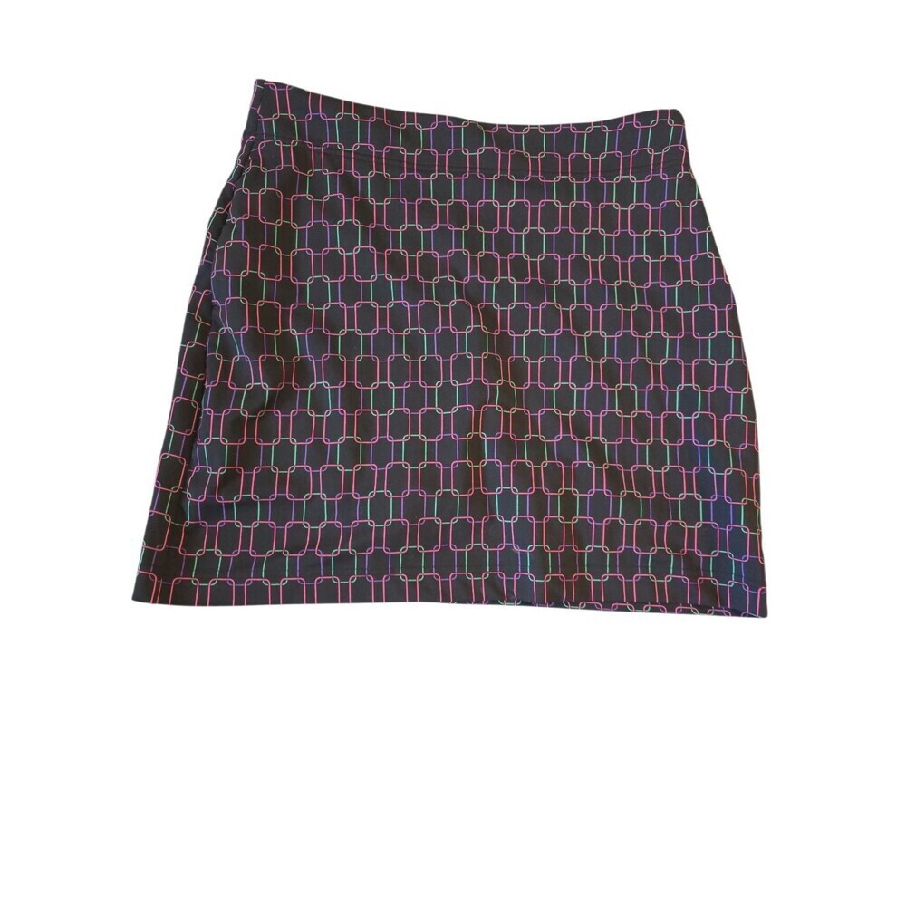 EP Pro Tour Tech Women's 8 Tennis Golf Geometric Skirt Skort Undershorts Black